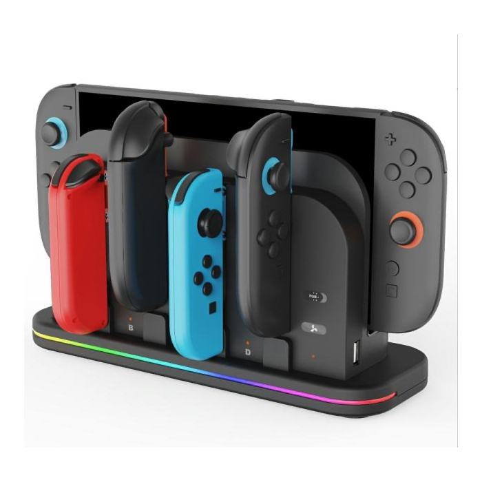 ESTACION DE CARGA CON VENTILADOR PARA JOY CON Y NINTENDO SWITCH 2 PG-SW2062 IPEGA NEGRO