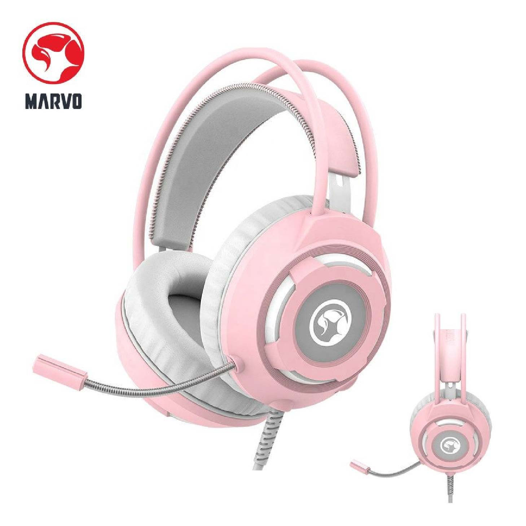 AUDIFONO LINEA SCORPION HG8936 MARVO ROSADO
