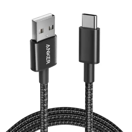 Cable Anker 323 USB-A to USB-C (6ft Braided6ft, 1.82 metros) B2B - UN (excluded CN, Europe) Black Iteration 1 Special