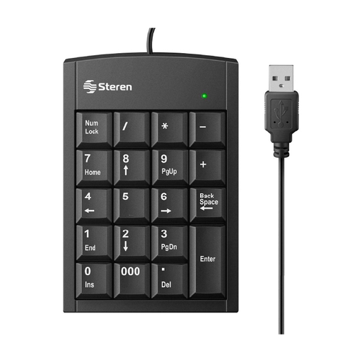 [STRN000111] TECLADO NUMERICO USB EXTRA PLANO NEGRO