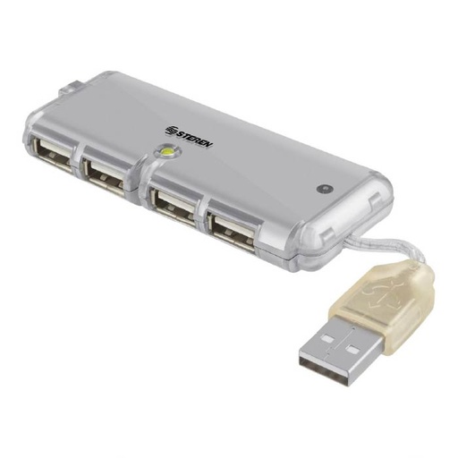 [STRN000244] HUB DE 4 PUERTOS USB 2.0 PORTATIL