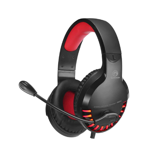 AUDIFONO LINEA SCORPION HG8932 MARVO NEGRO/ROJO